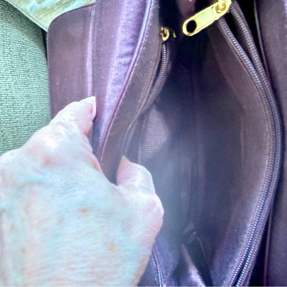 Etienne Aigner Burgundy Oxblood Leather Satchel Vintage - Picture 7 of 13